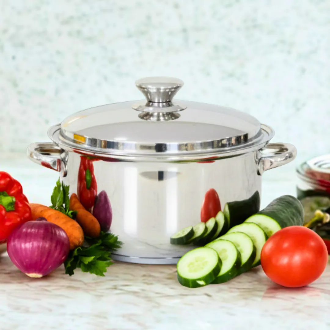 Olla de 6 Litros | Cocina Saludable de Acero Inoxidable Quirúrgico ISALUE